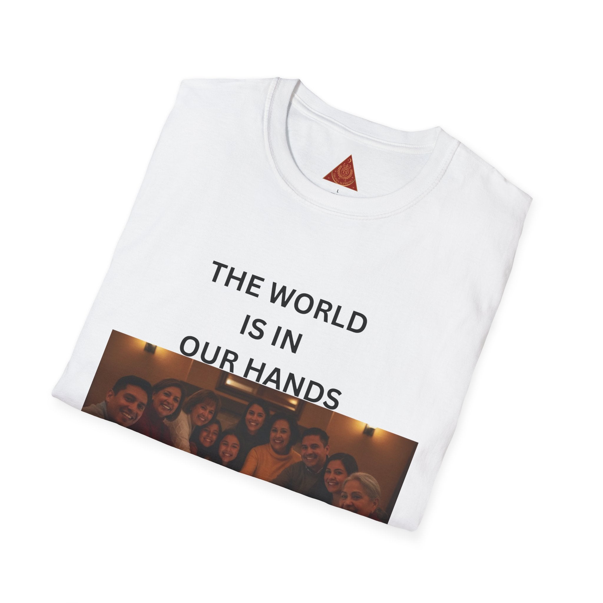 Trono Supremo { Contemporary | T-Shirt — "The World Is In Our Hands" Group Photo Global Unity Tee