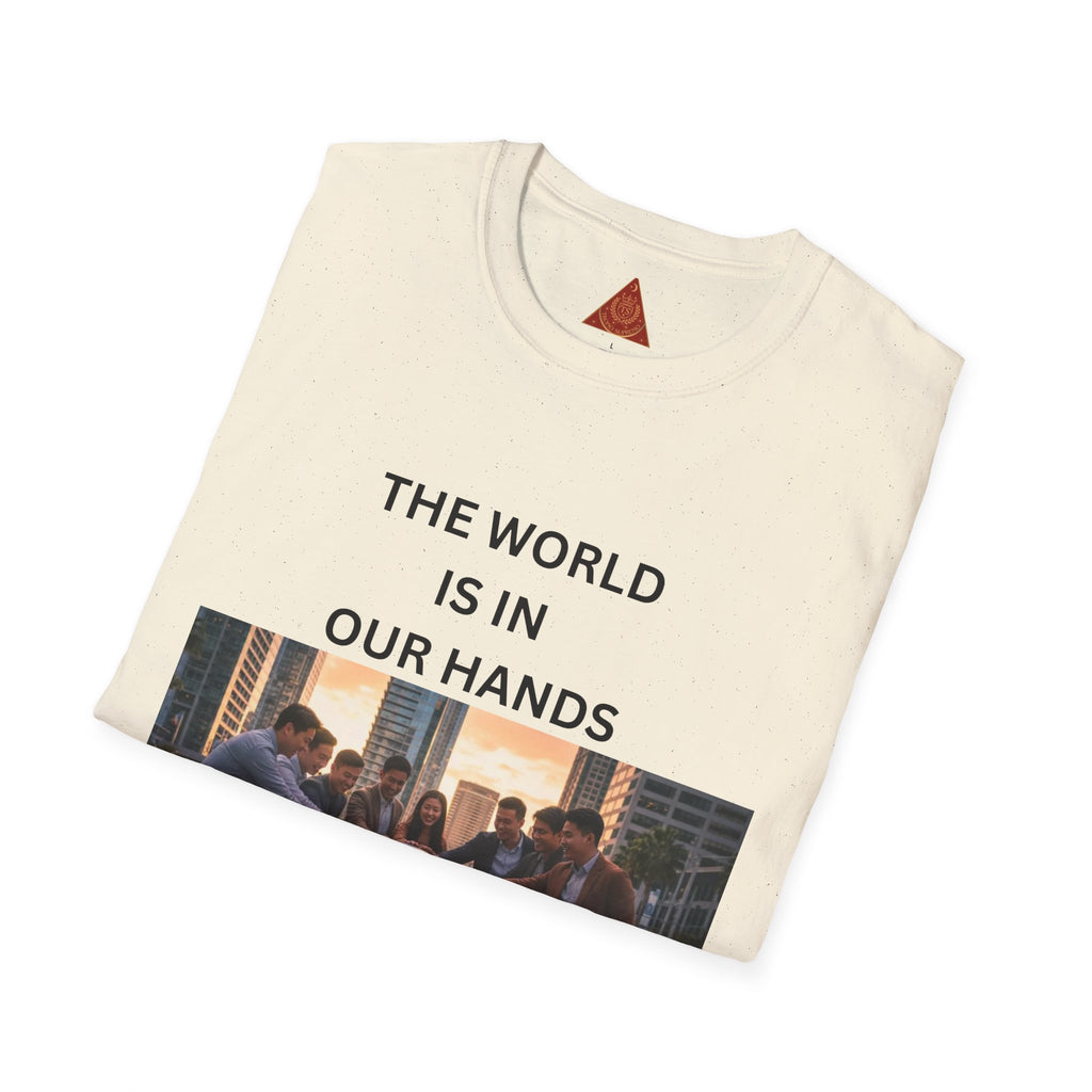 Trono Supremo | Contemporary | The World Is In Our Hands T-Shirt — Environmental Awareness Graphic Tee