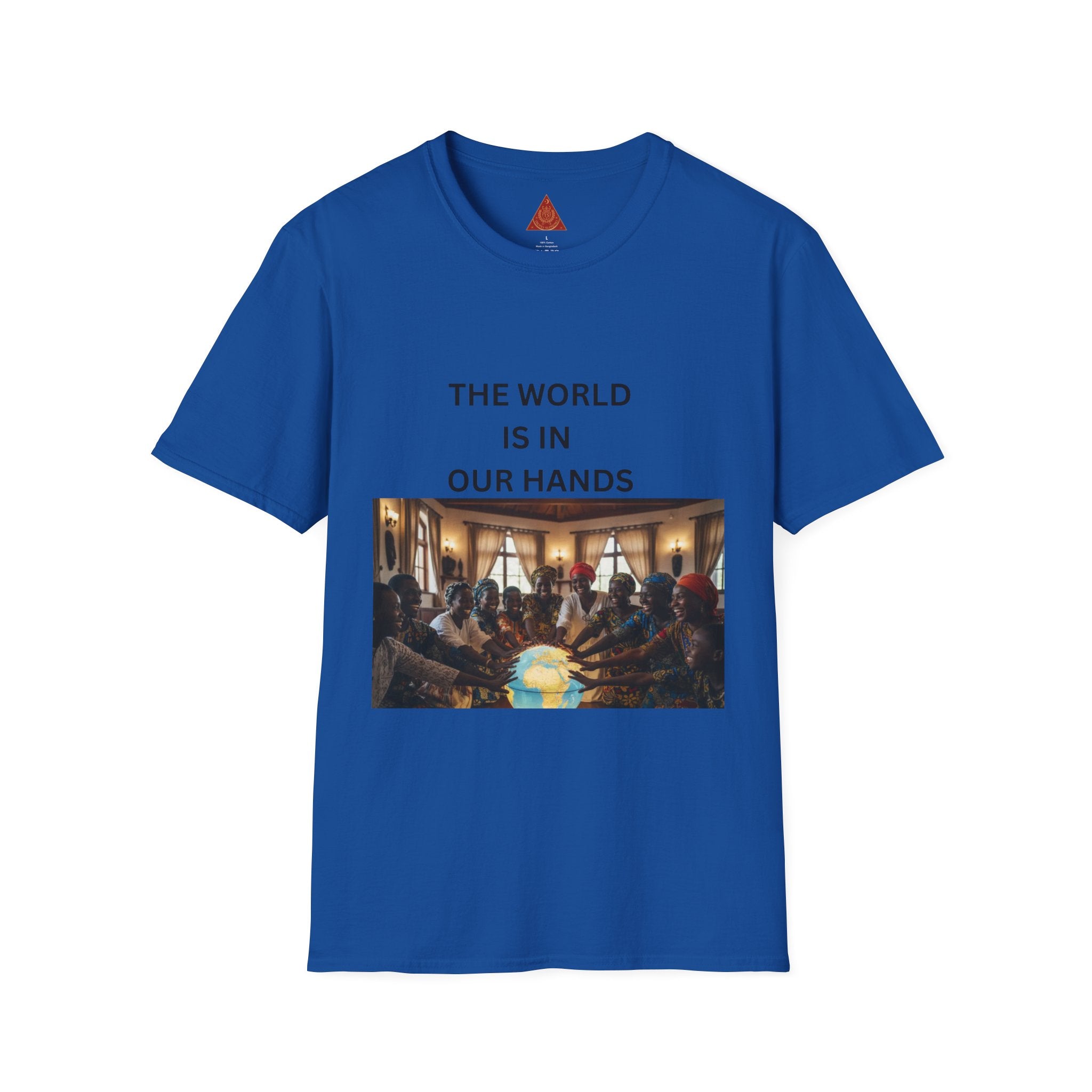 Trono Supremo { Contemporary | T-Shirt — "The World Is In Our Hands" Globe Art Tee