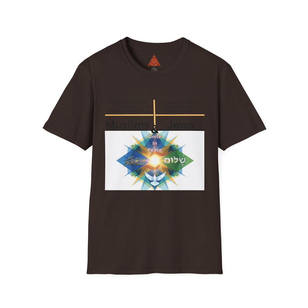 Muslims & Jews Unite Peace T-Shirt — Interfaith Harmony Graphic Tee