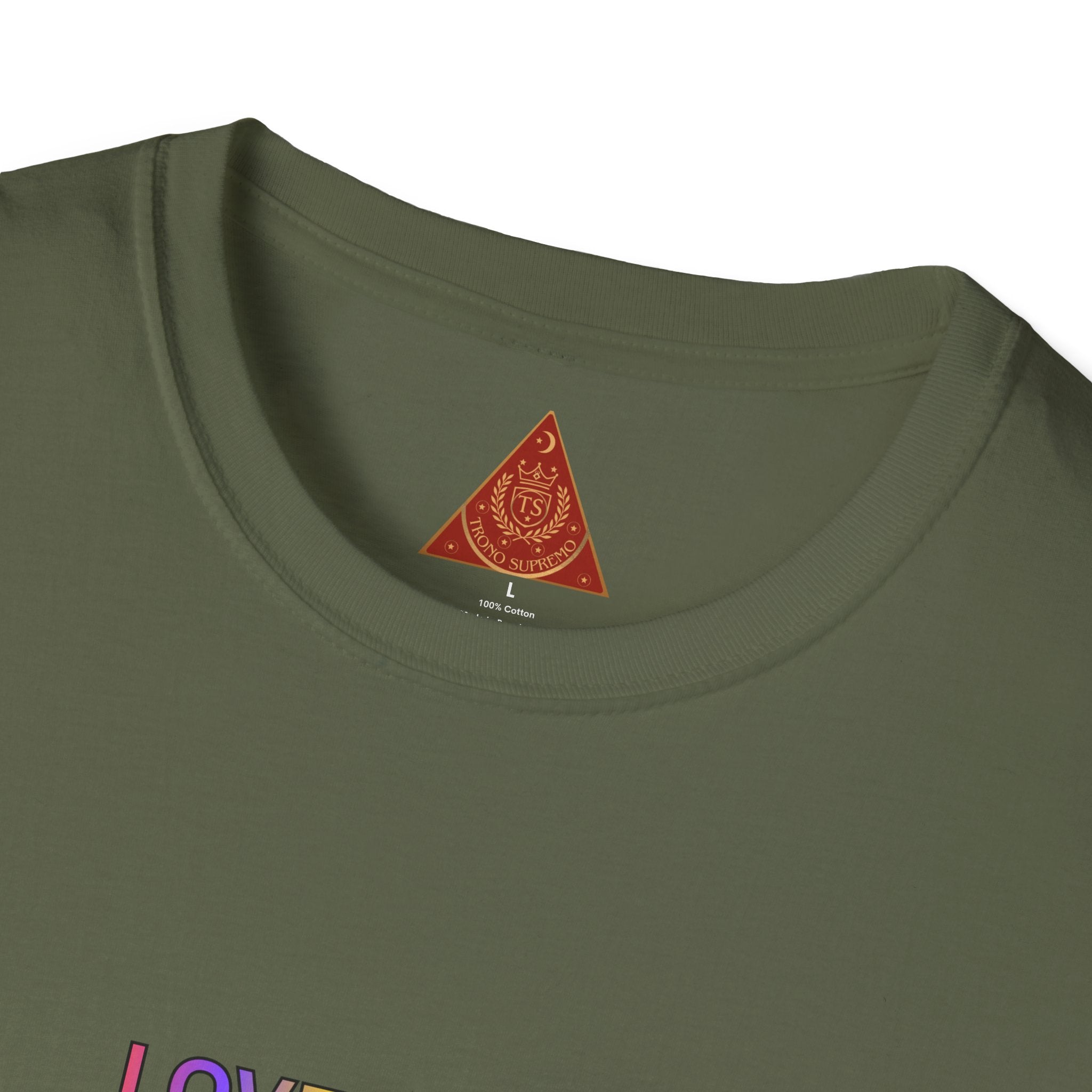 Trono Supremo  |  Contemporary  |  Love Is Love Affirmation T-Shirt — "Love Is Love / I Am Love So I Receive Love" Pride Tee