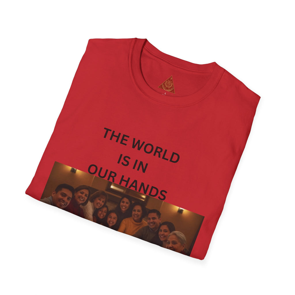 Trono Supremo { Contemporary | T-Shirt — "The World Is In Our Hands" Group Photo Global Unity Tee