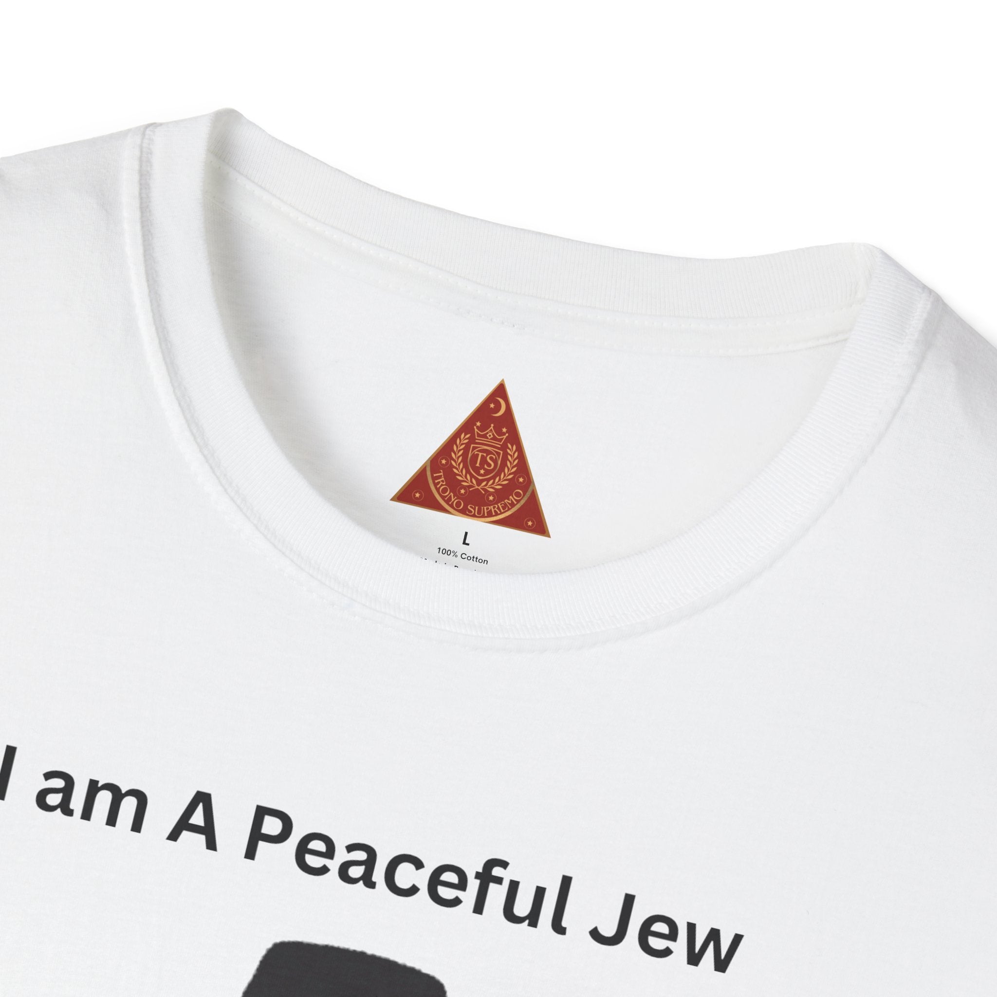 Trono Supremo | Camiseta Pacífica Judía — Camiseta con Bonito Personaje Jasídico