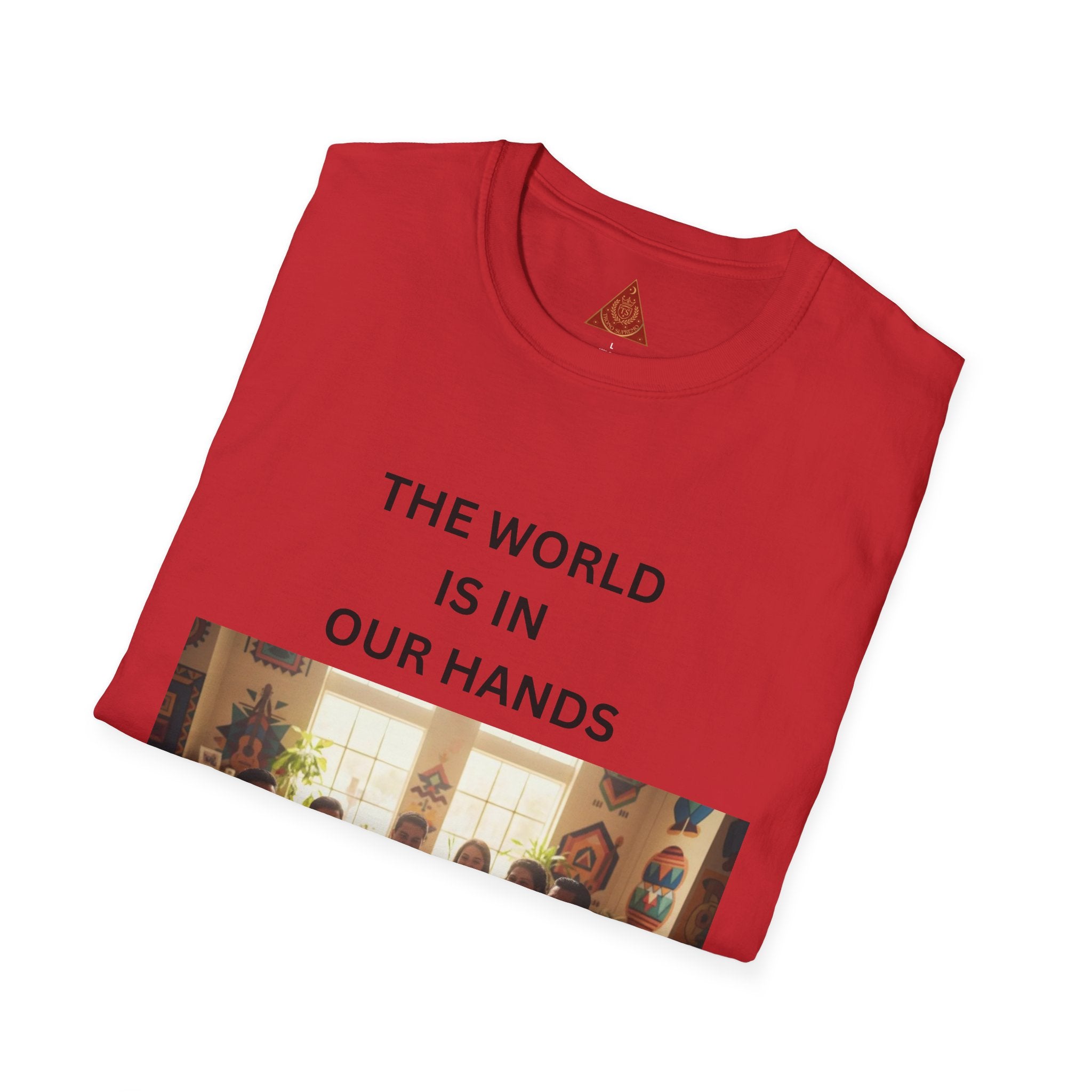 Trono Supremo { Contemporary |  Kids & Family T-Shirt — "The World Is In Our Hands" Inspirational Tee