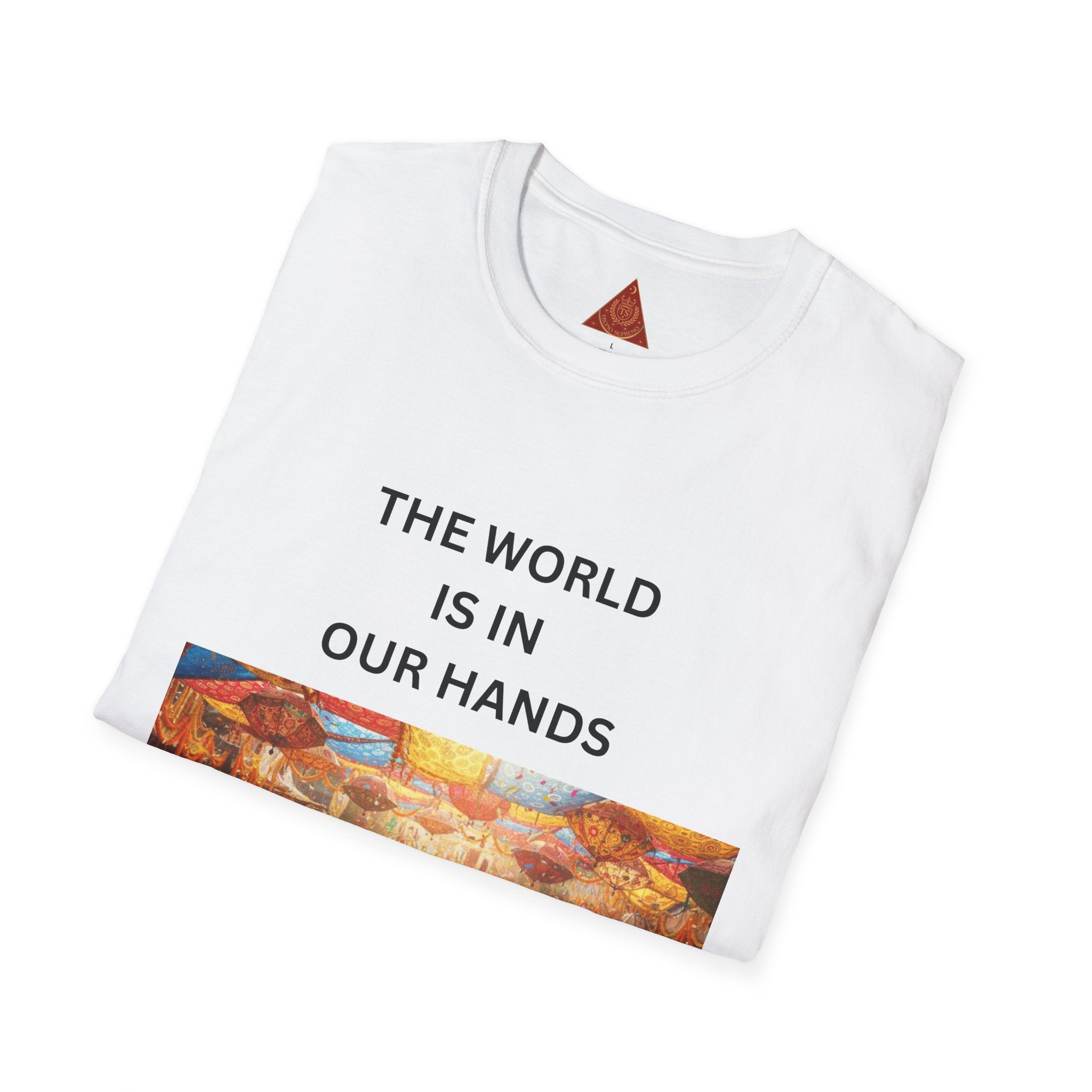 Trono Supremo | Contemporary | The World Is In Our Hands T-Shirt — Earth & Unity Graphic Tee