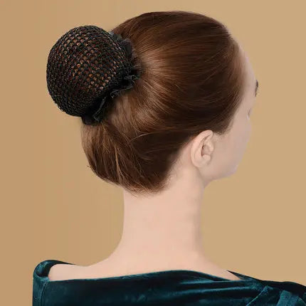 1 Pcs Women Ballet Dance Skating Snoods Hair Net Bun Cover Black High Quality Wig Cap Hair Net for Weave Hairnets Wig Nets