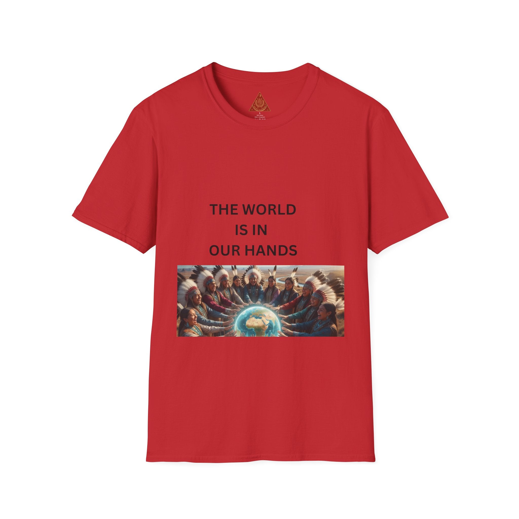 T‑Shirt — "The World Is In Our Hands" Globe Graphic Tee