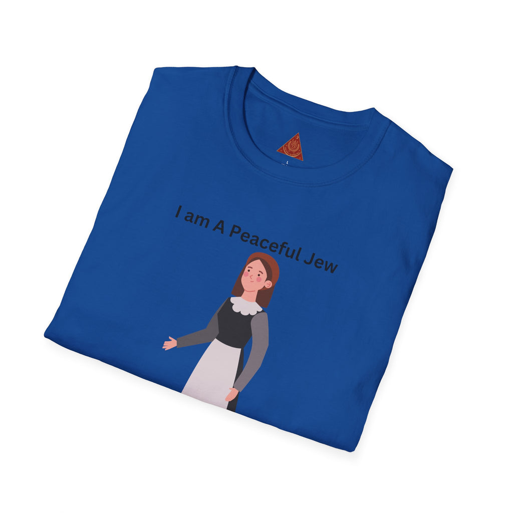 Trono Supremo { Contemporary | "I Am A Peaceful Jew "T-Shirt — Minimalist Jewish Heritage Tee