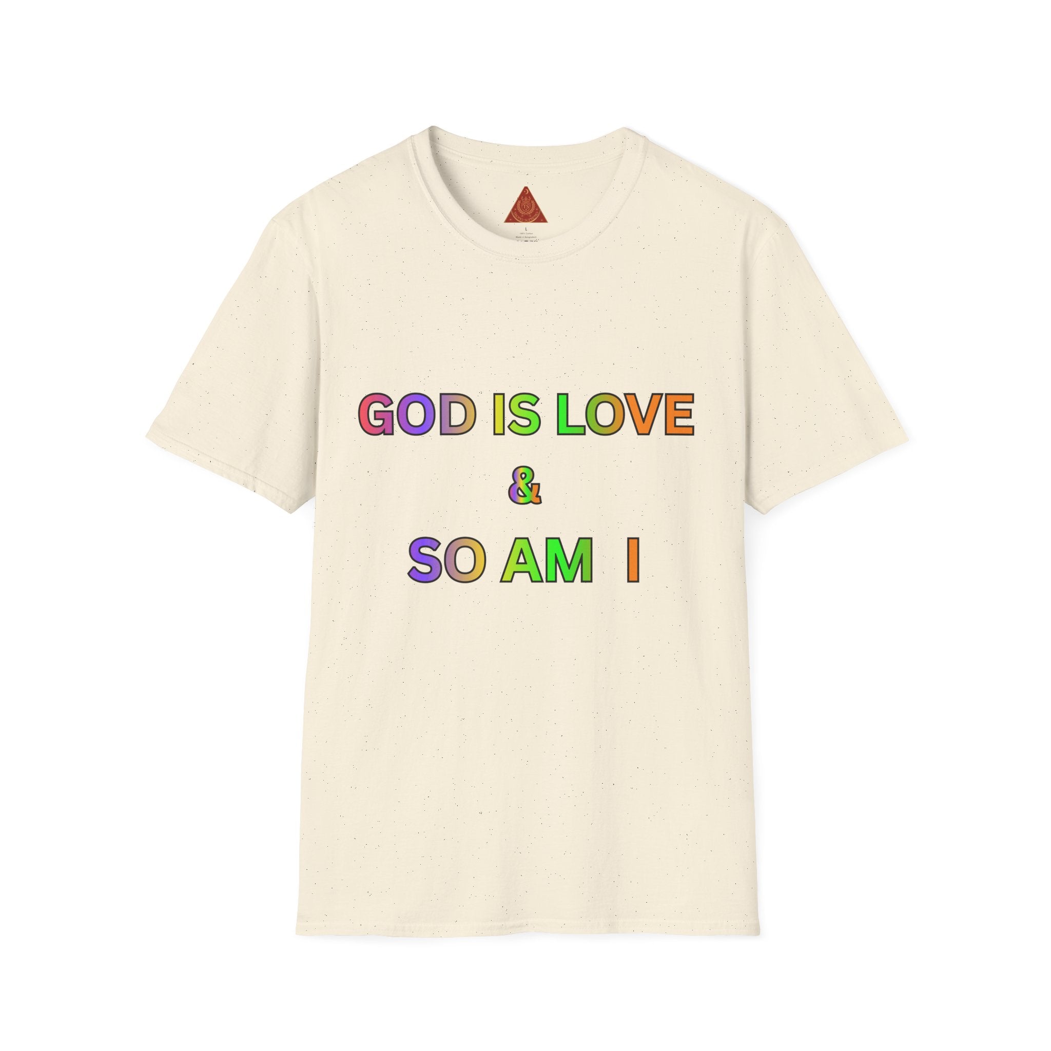 Trono Supremo  |  Contemporary  |  God Is Love & So Am I T-Shirt — Rainbow Faith Pride Tee