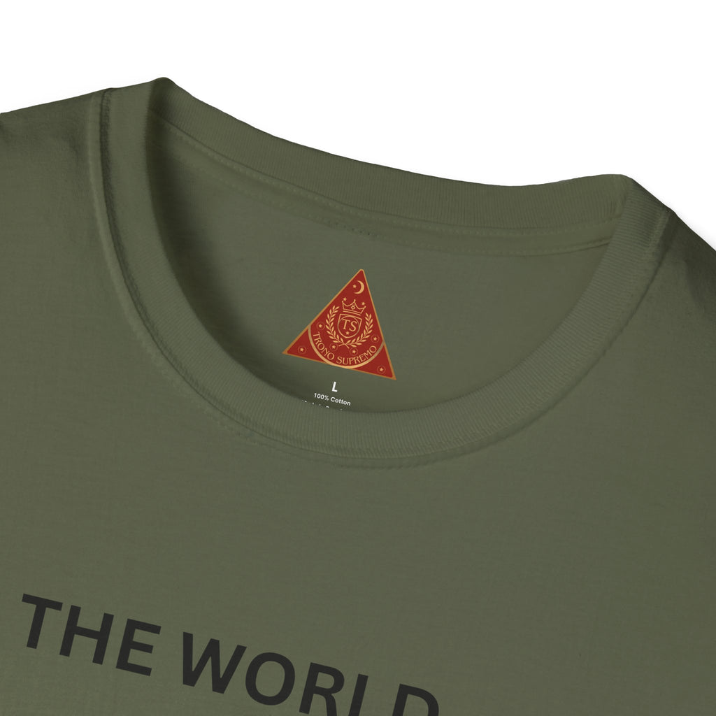 Trono Supremo | Contemporáneo | Camiseta El Mundo Está en Nuestras Manos — Camiseta Gráfica Inspiradora del Cuidado de la Tierra