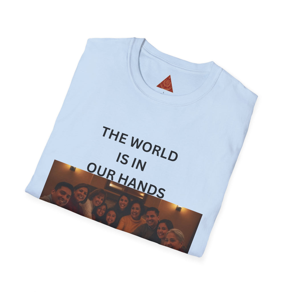 Trono Supremo { Contemporary | T-Shirt — "The World Is In Our Hands" Group Photo Global Unity Tee