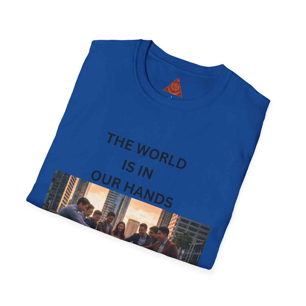 Trono Supremo | Contemporary | The World Is In Our Hands T-Shirt — Environmental Awareness Graphic Tee