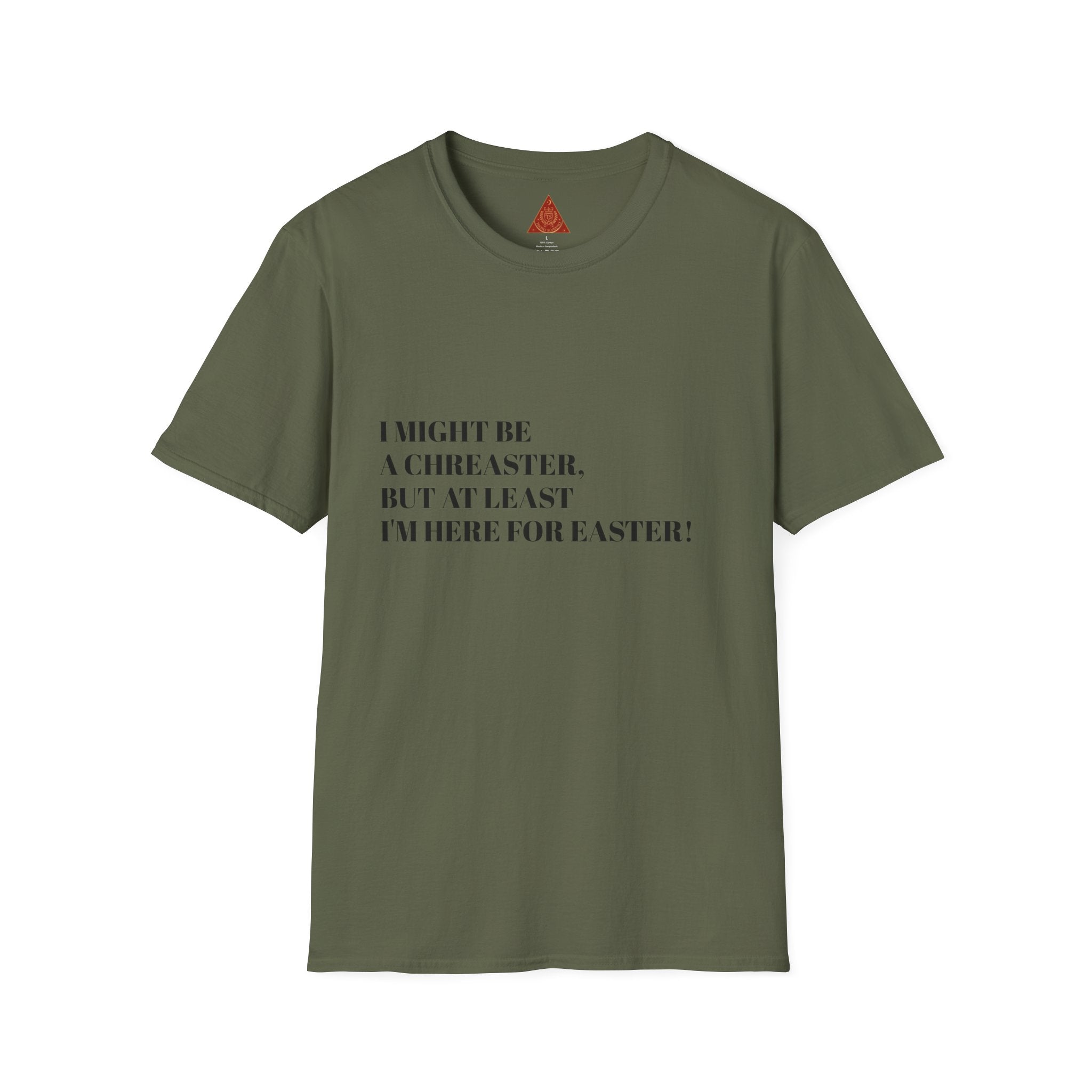 Trono Supremo |  Contemporary  |  Easter Humor T-Shirt – “I Might Be a Cheaster, But At Least I’m Here for Easter”