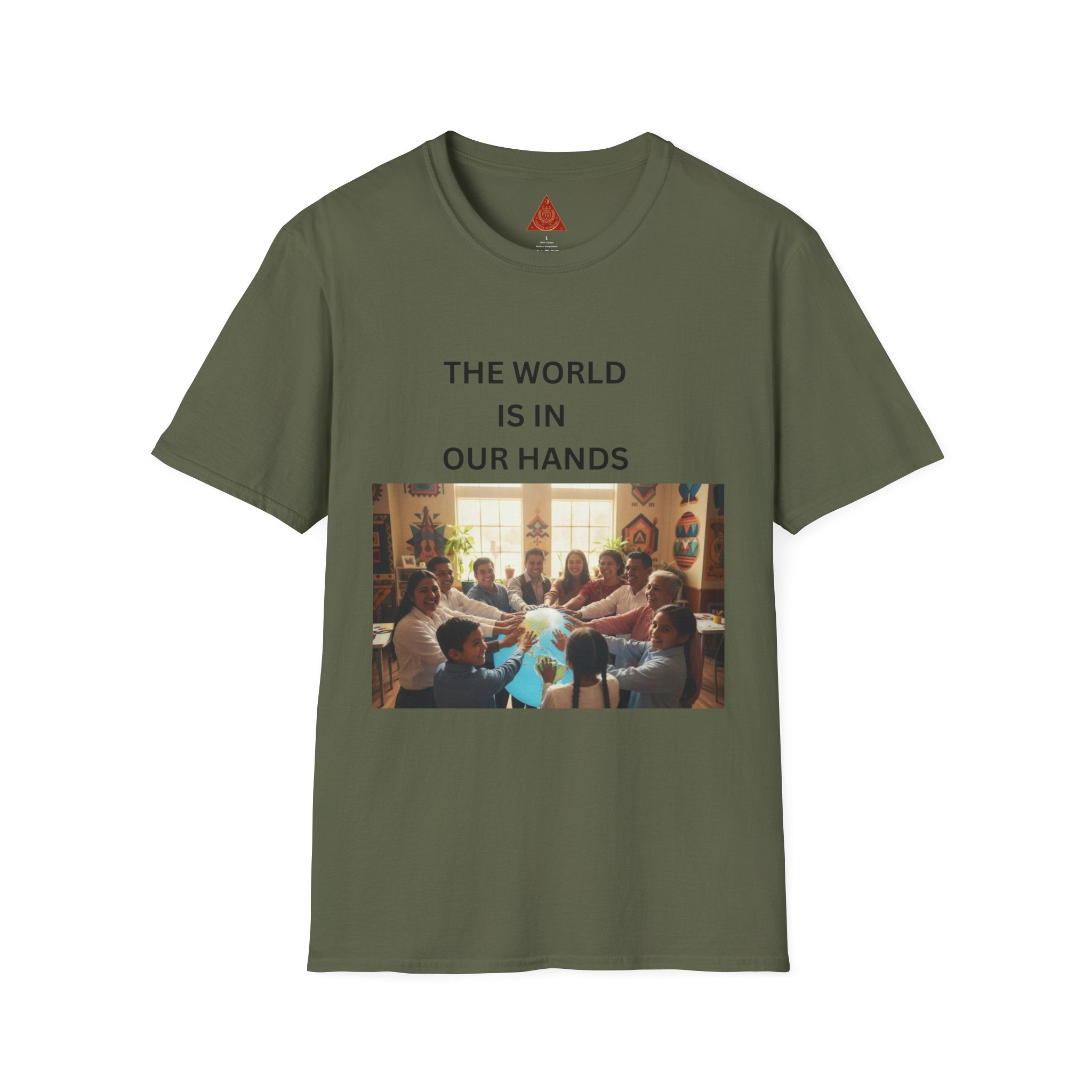 Trono Supremo { Contemporary |  Kids & Family T-Shirt — "The World Is In Our Hands" Inspirational Tee