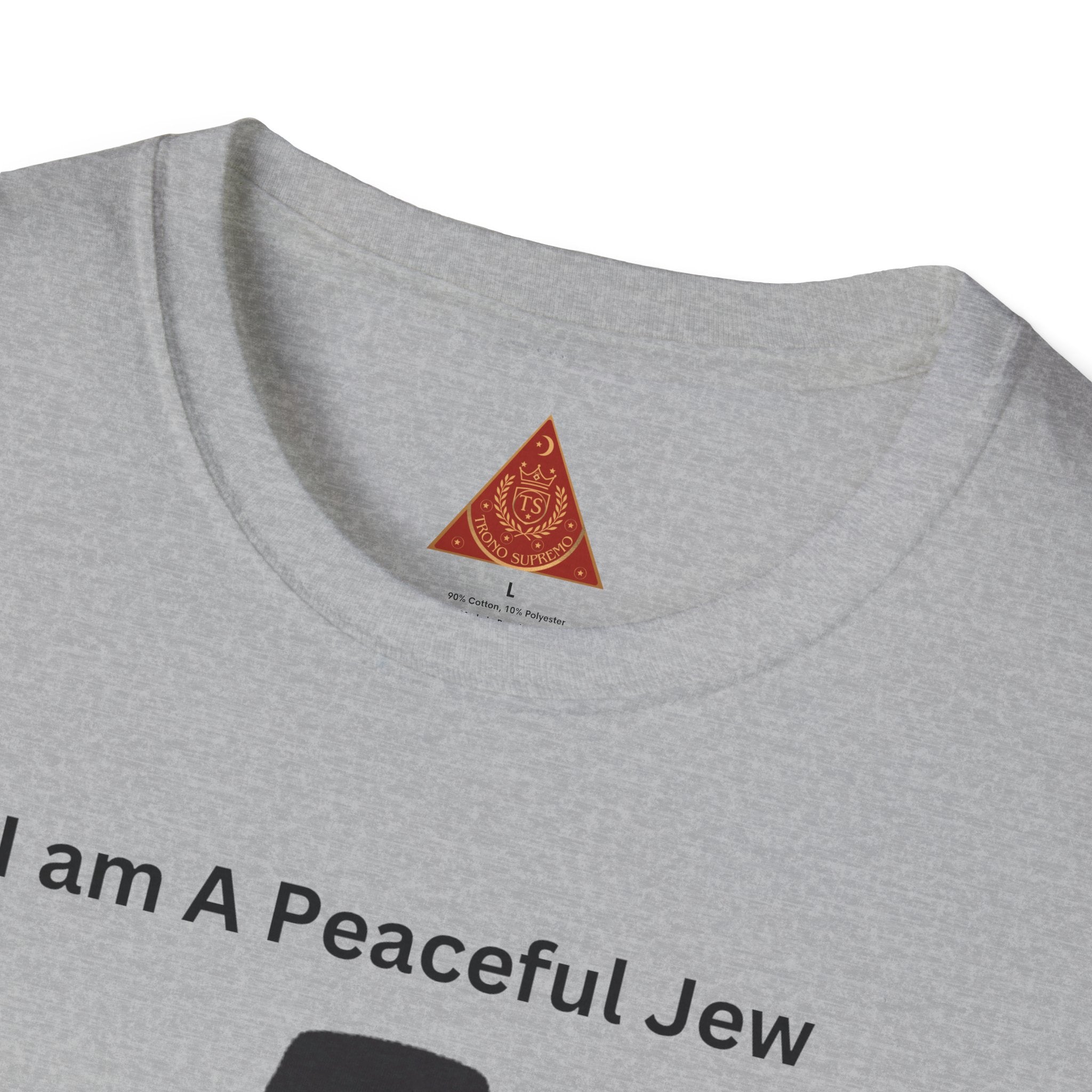Trono Supremo | Camiseta Pacífica Judía — Camiseta con Bonito Personaje Jasídico