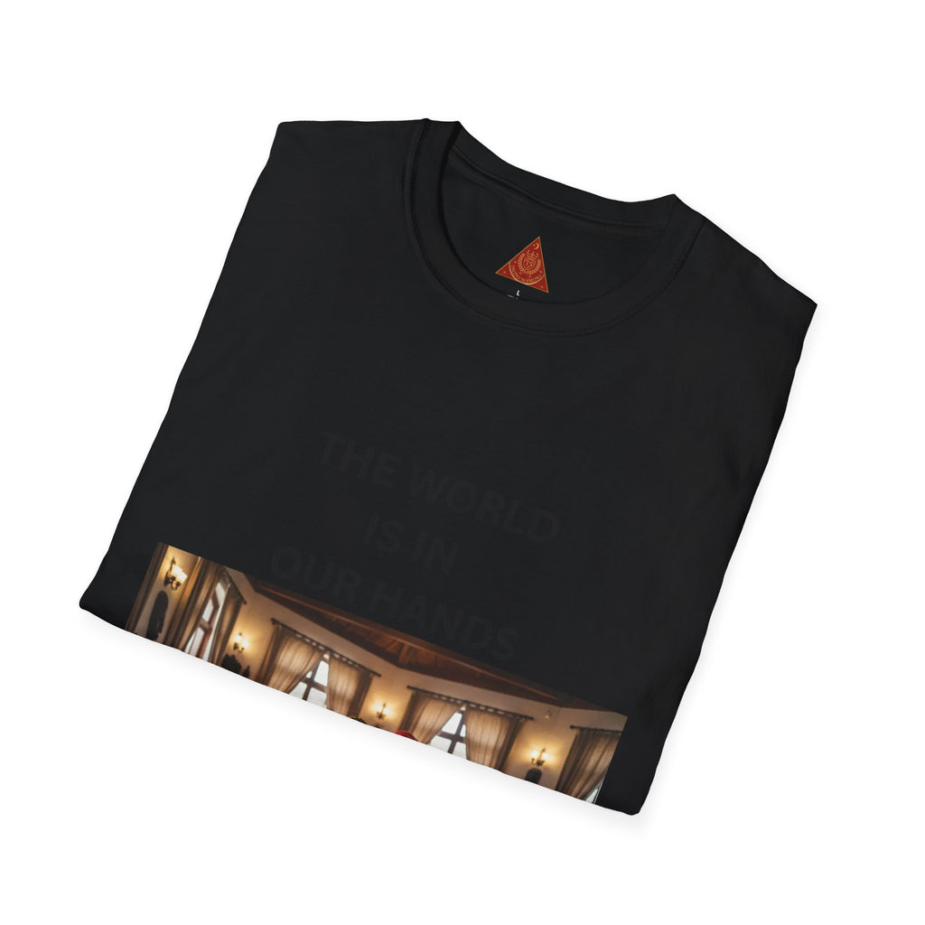 Trono Supremo { Contemporary | T-Shirt — "The World Is In Our Hands" Globe Art Tee
