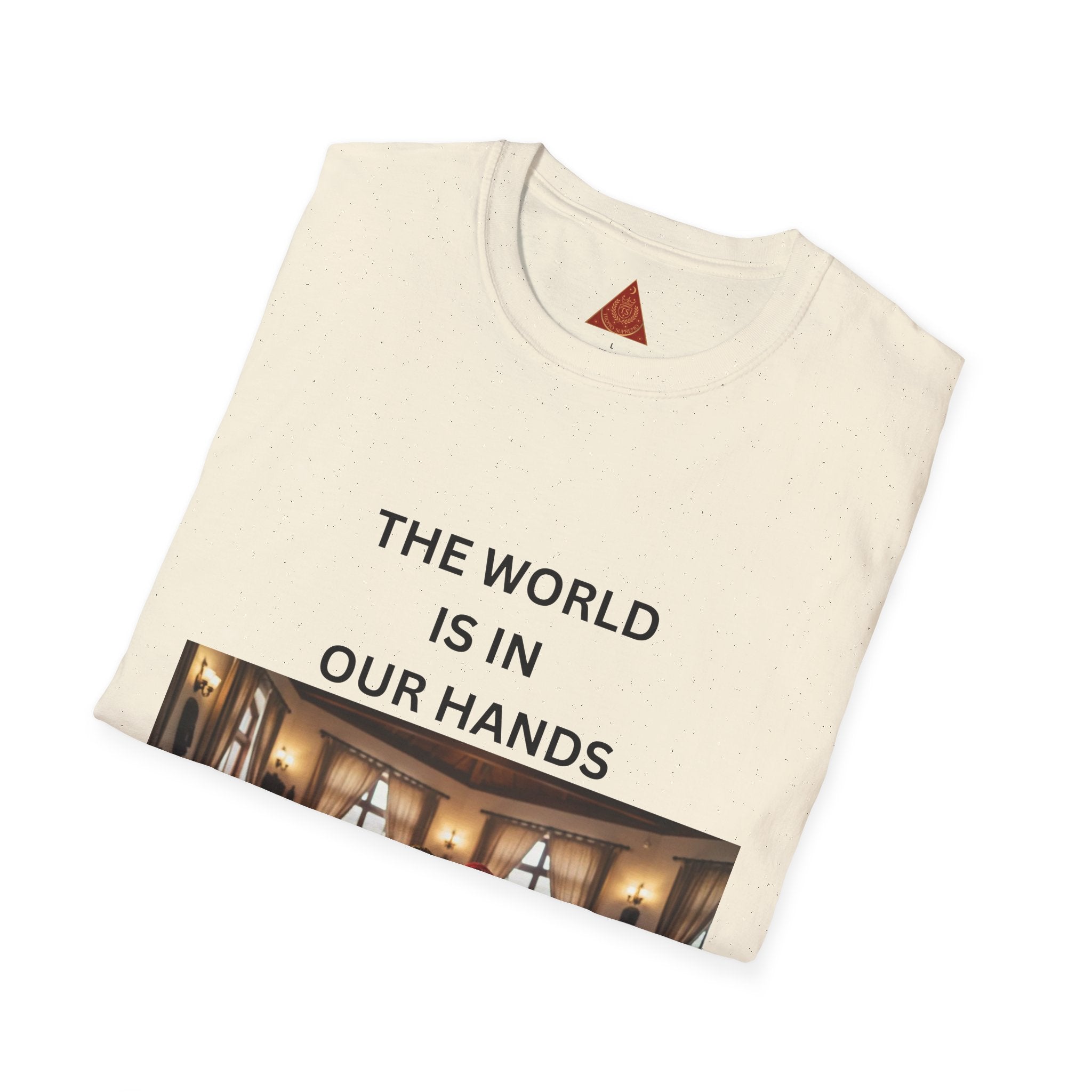 Trono Supremo { Contemporary | T-Shirt — "The World Is In Our Hands" Globe Art Tee