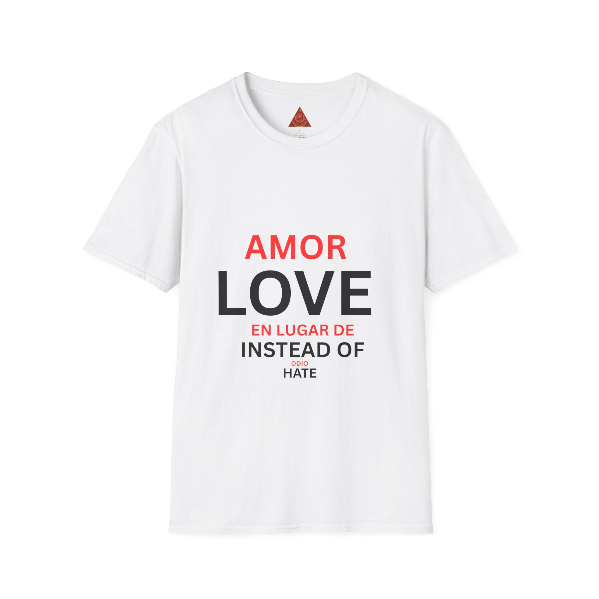 Trono Supremo | Contemporary | Love / Amor T-Shirt — “Love Instead of Hate” Bilingual Graphic Tee