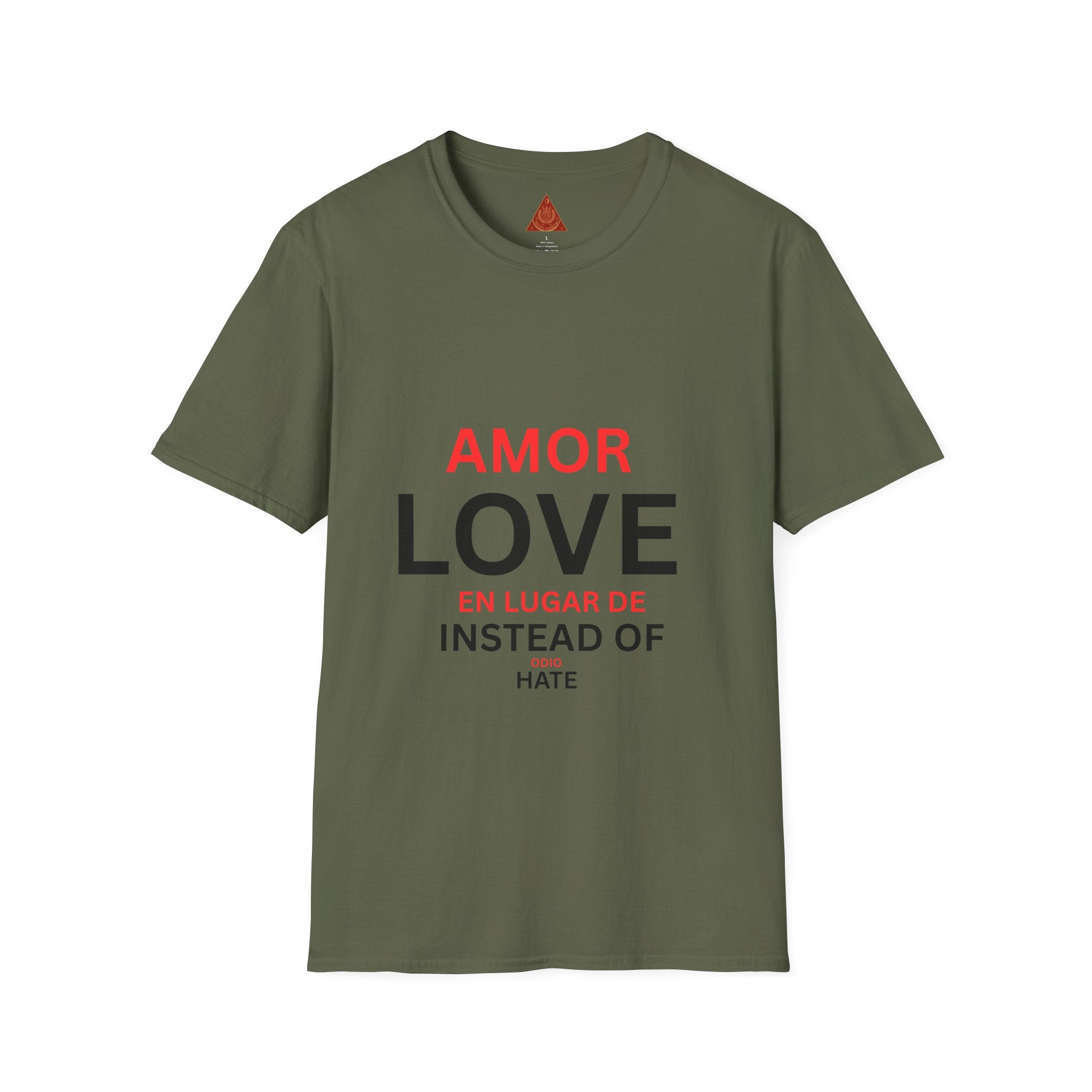 Trono Supremo | Contemporary | Love / Amor T-Shirt — “Love Instead of Hate” Bilingual Graphic Tee
