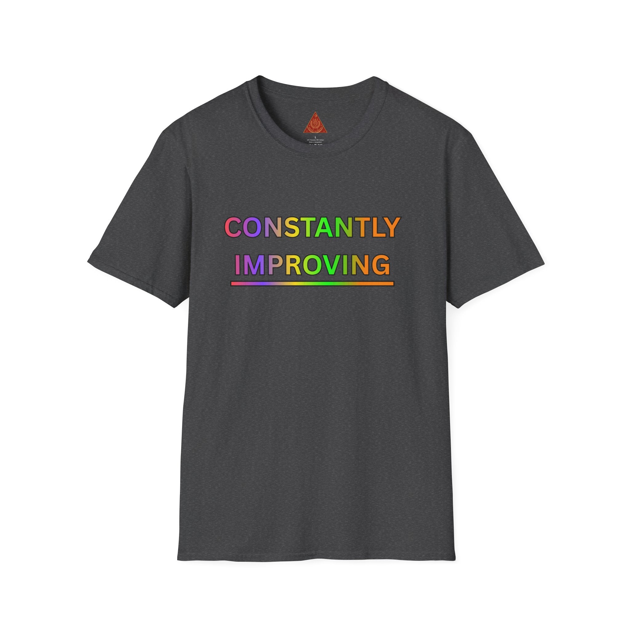 Trono Supremo |  Contemporary  |  Constantly Improving Rainbow Motivational T-Shirt