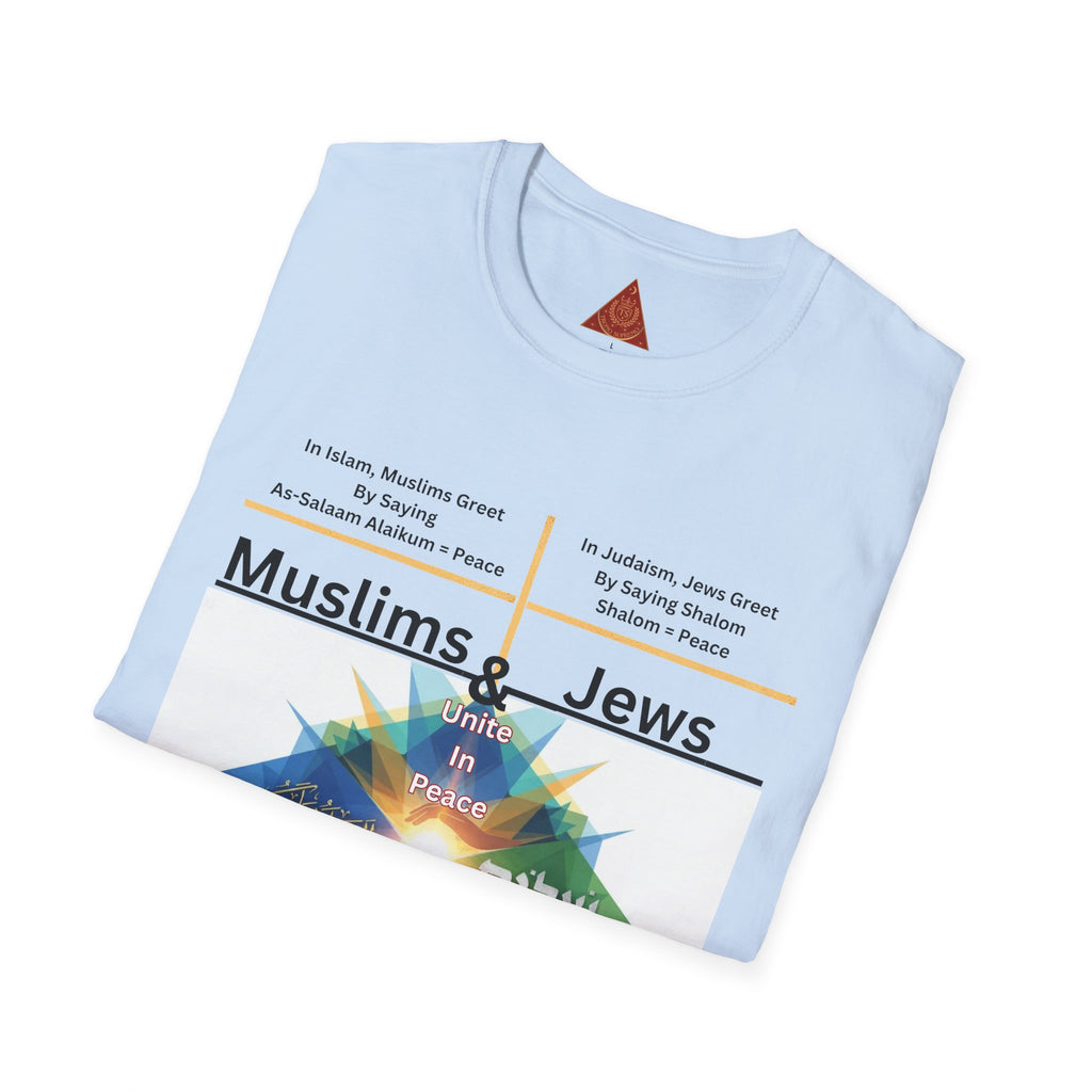 Muslims & Jews Unite Peace T-Shirt — Interfaith Harmony Graphic Tee