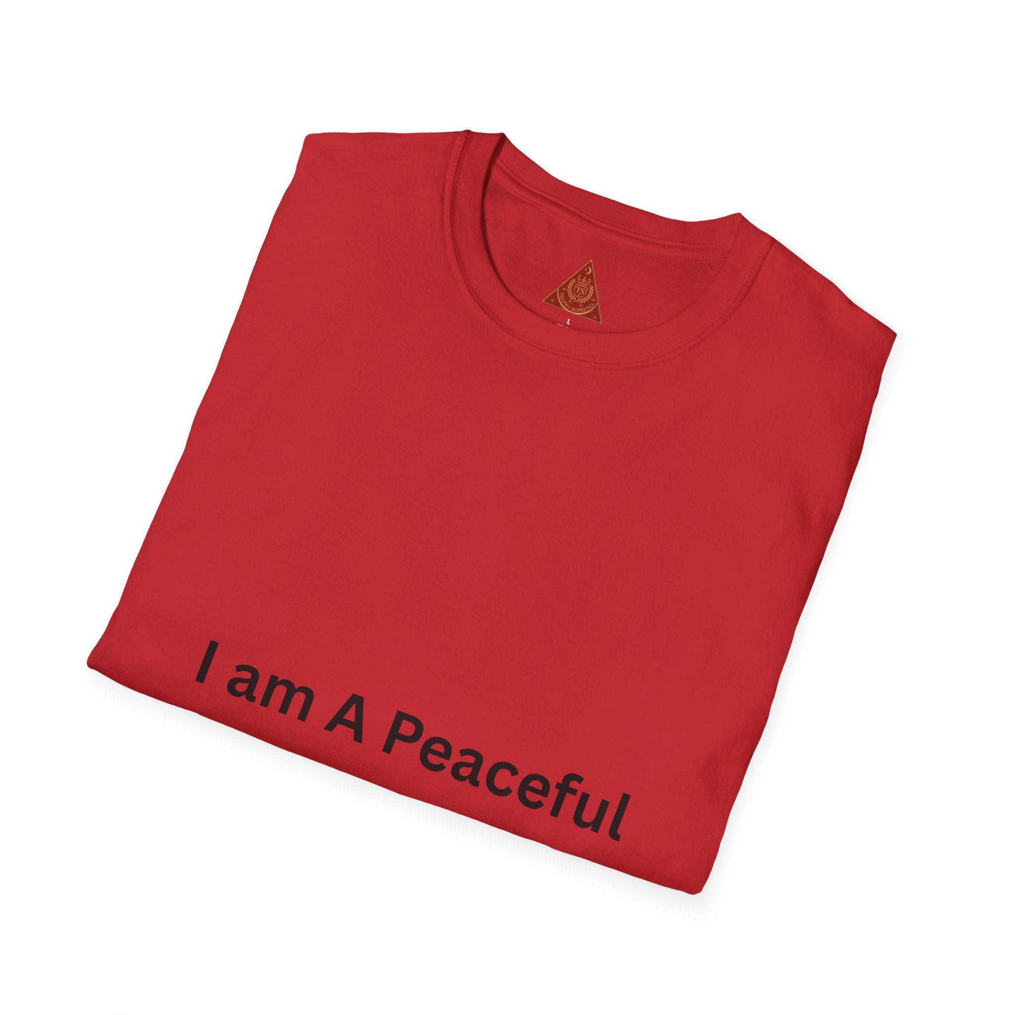Trono Supremo | Contemporary | Peaceful Atheist T-Shirt — Minimalist 'I Am A Peaceful Atheist' Statement Tee