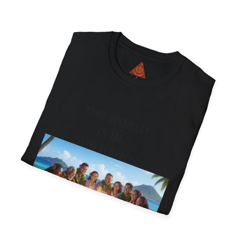 Trono Supremo { Contemporánea | Camiseta — Camiseta Estampada Espiritual "El Mundo Está En Nuestras Manos"