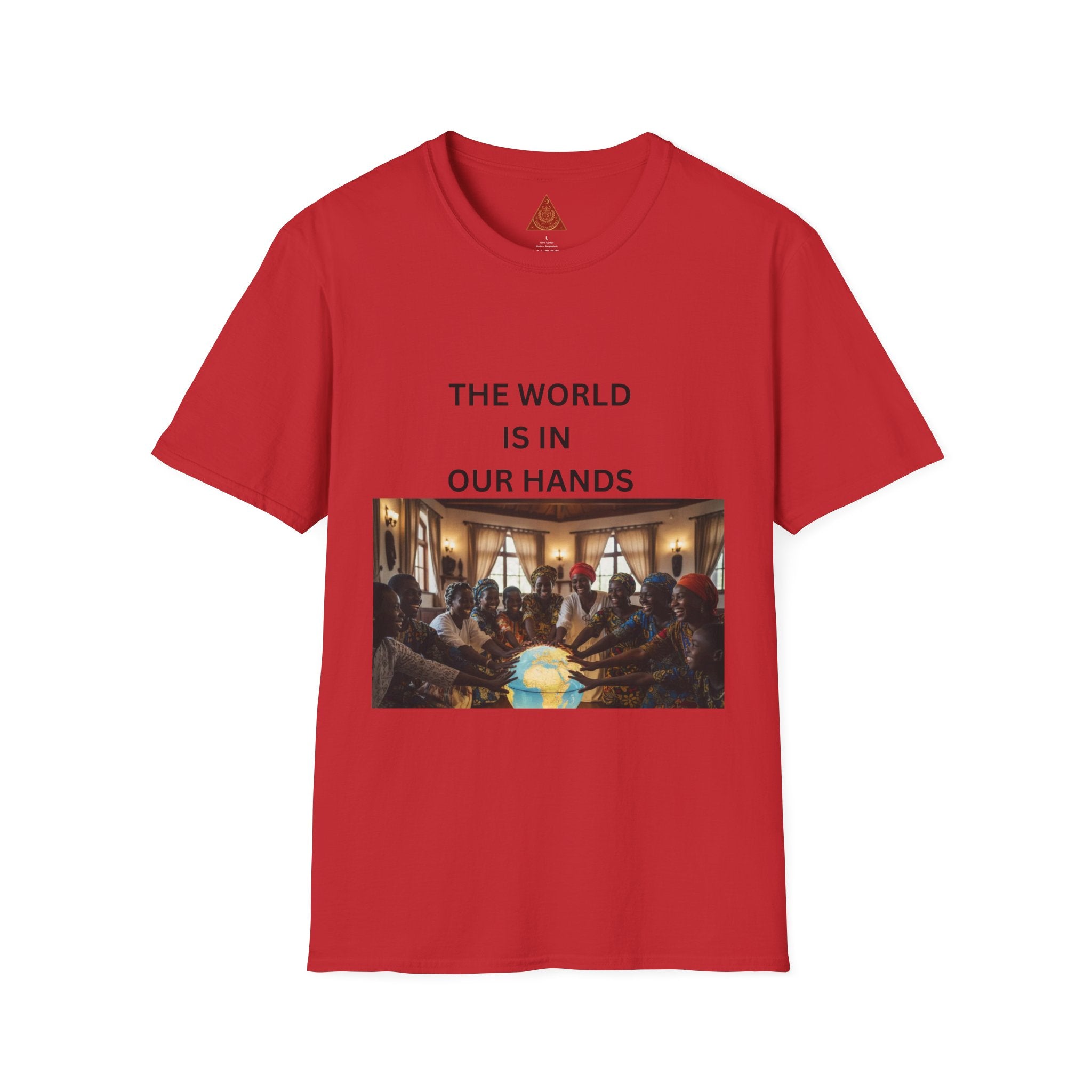 Trono Supremo { Contemporary | T-Shirt — "The World Is In Our Hands" Globe Art Tee