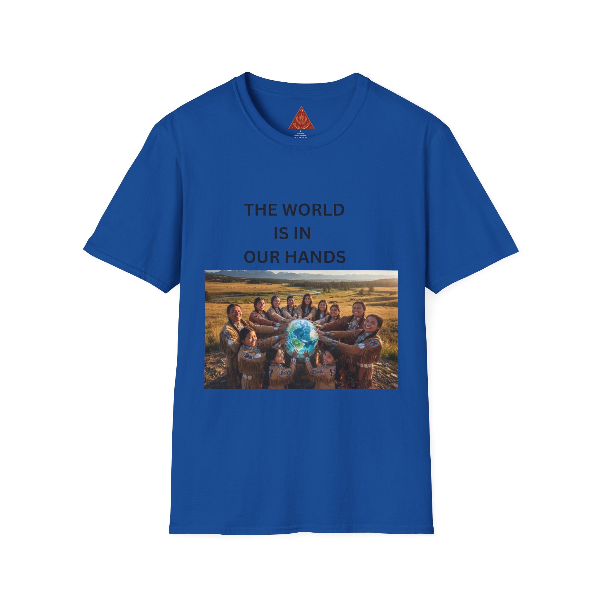 Trono Supremo | Contemporary | The World Is In Our Hands T-Shirt — Environmental Awareness Tee