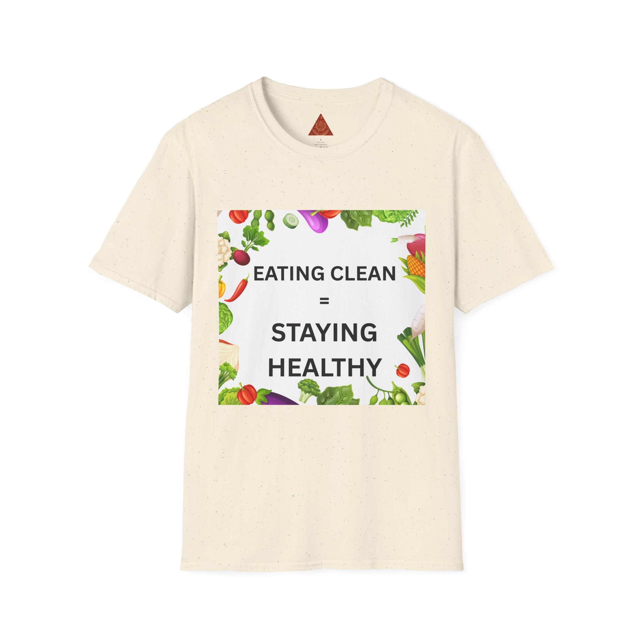 Trono Supremo | Contemporary  |  Eating Clean = Staying Healthy T-Shirt — Healthy Eating Veggie Graphic Tee