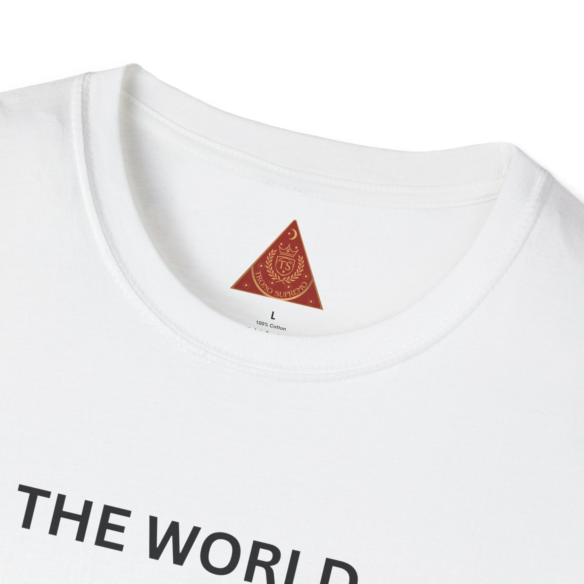 Trono Supremo | Contemporary | The World Is In Our Hands Tee — Earth Care Inspirational Graphic T-Shirt