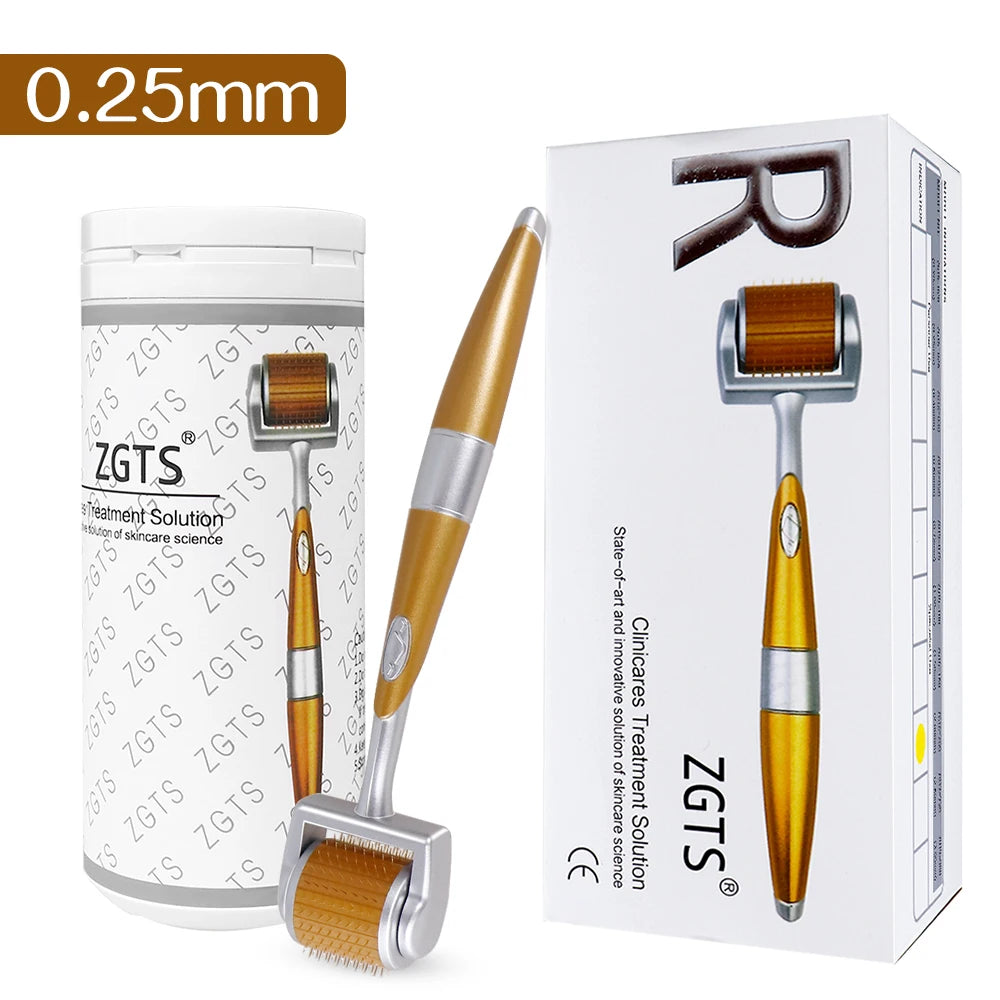 0.2/0.25/0.3mm Derma Roller for Skin Beard  Scalp Roller 540 Micro Needle Titanium Makeup Beauty Tool