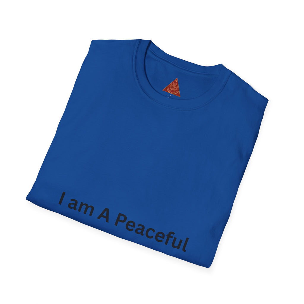 Trono Supremo | Contemporary | Peaceful Atheist T-Shirt — Minimalist 'I Am A Peaceful Atheist' Statement Tee