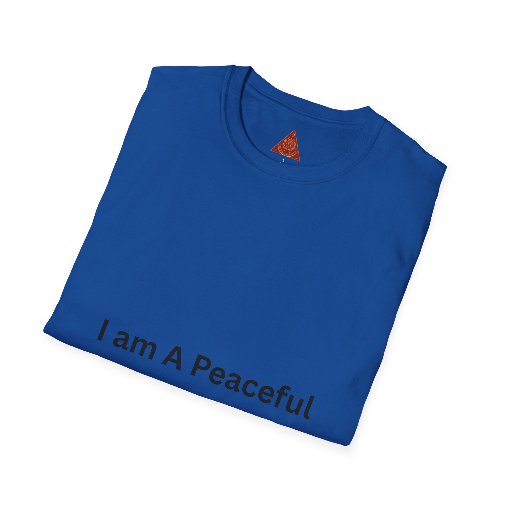 Trono Supremo | Contemporary | Peaceful Atheist T-Shirt — Minimalist 'I Am A Peaceful Atheist' Statement Tee