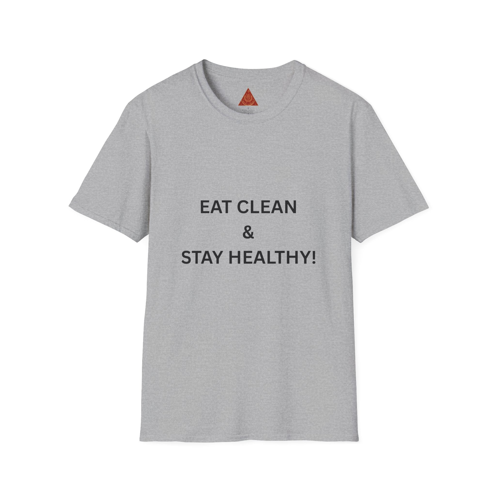 Trono Supremo | Contemporary  |  Eat Clean & Stay Healthy T‑Shirt — Minimal Wellness Graphic Tee