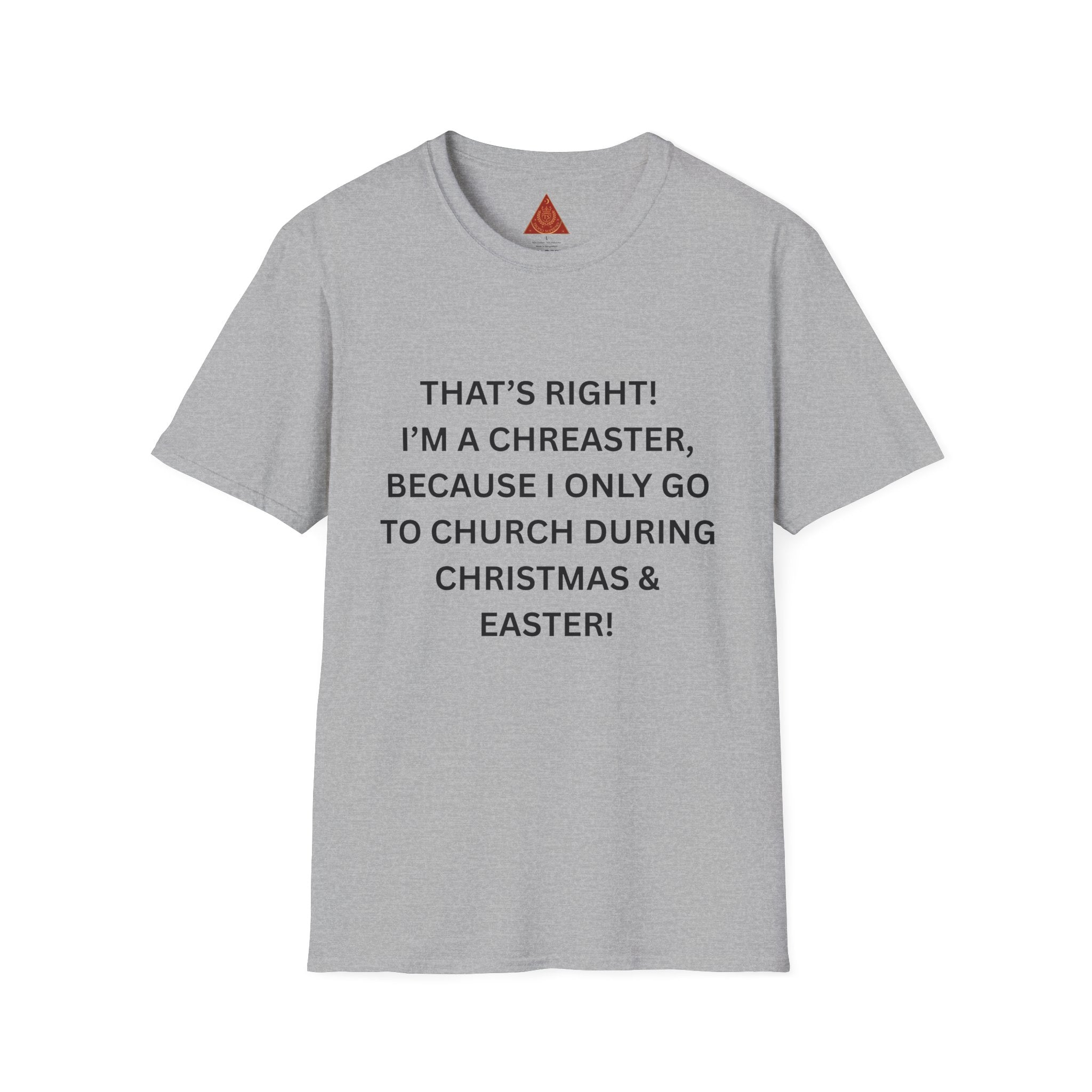 Trono Supremo |  Contemporary  |  Funny Christmas & Easter Church T-Shirt — “I’m a Creaster” Holiday Tee