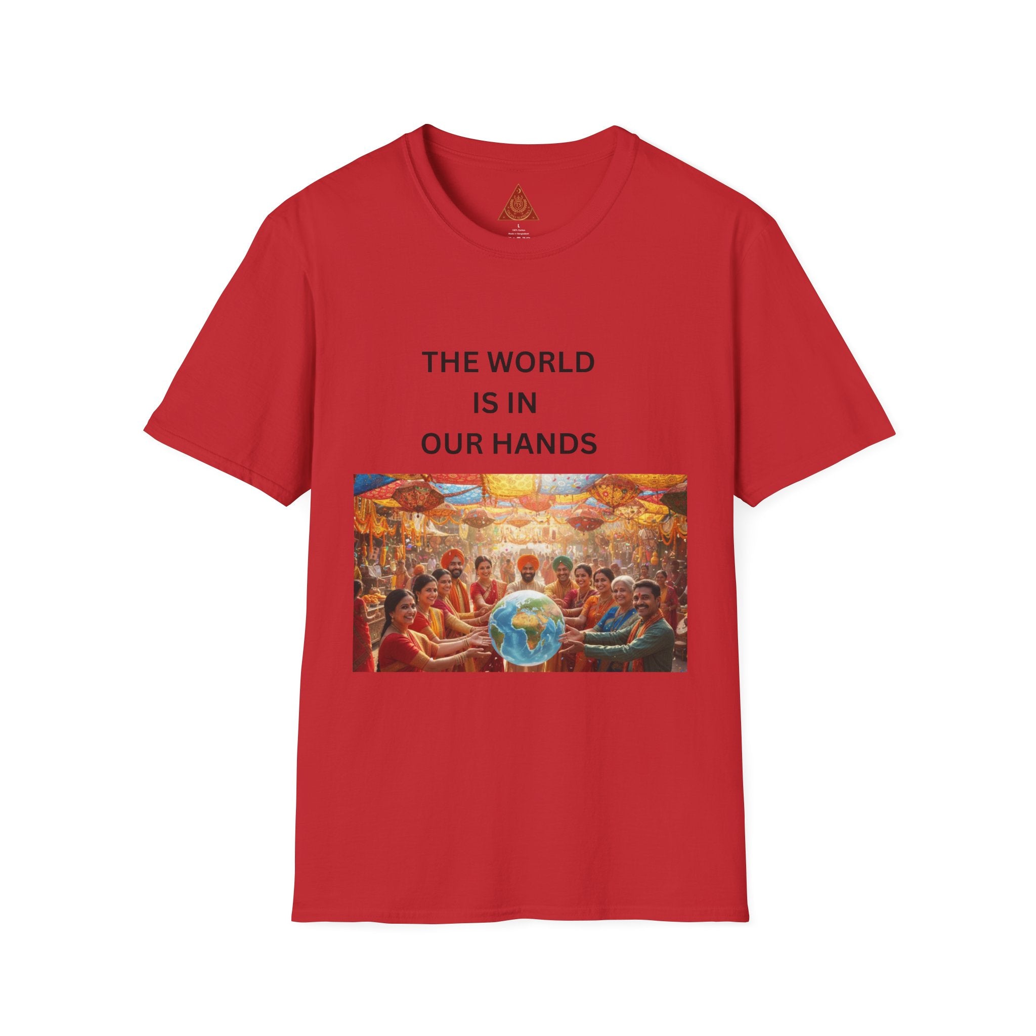 Trono Supremo | Contemporary | The World Is In Our Hands T-Shirt — Earth & Unity Graphic Tee