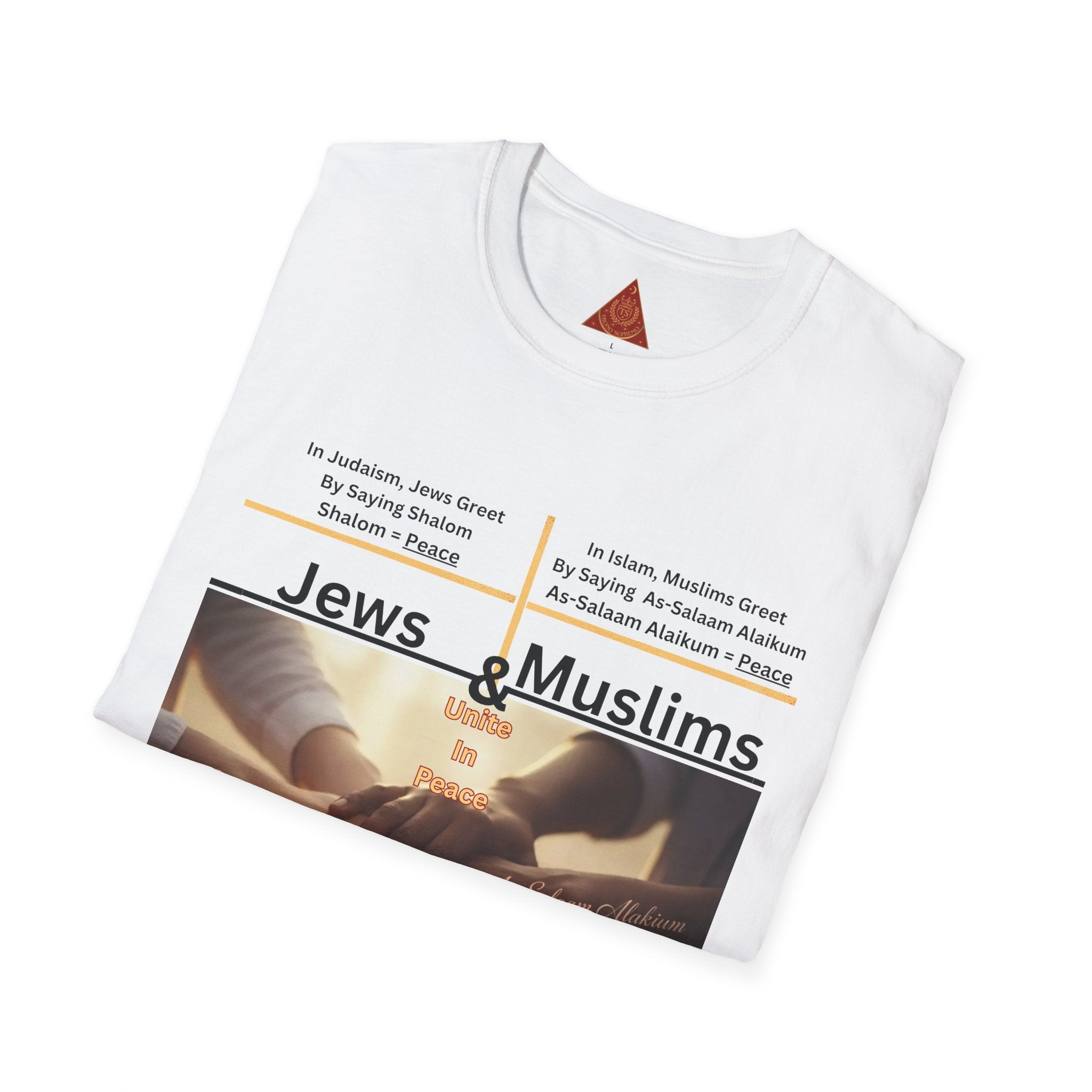 Trono Supremo Contemporary | Jews & Muslims Unity T-Shirt — Interfaith Friendship Tee