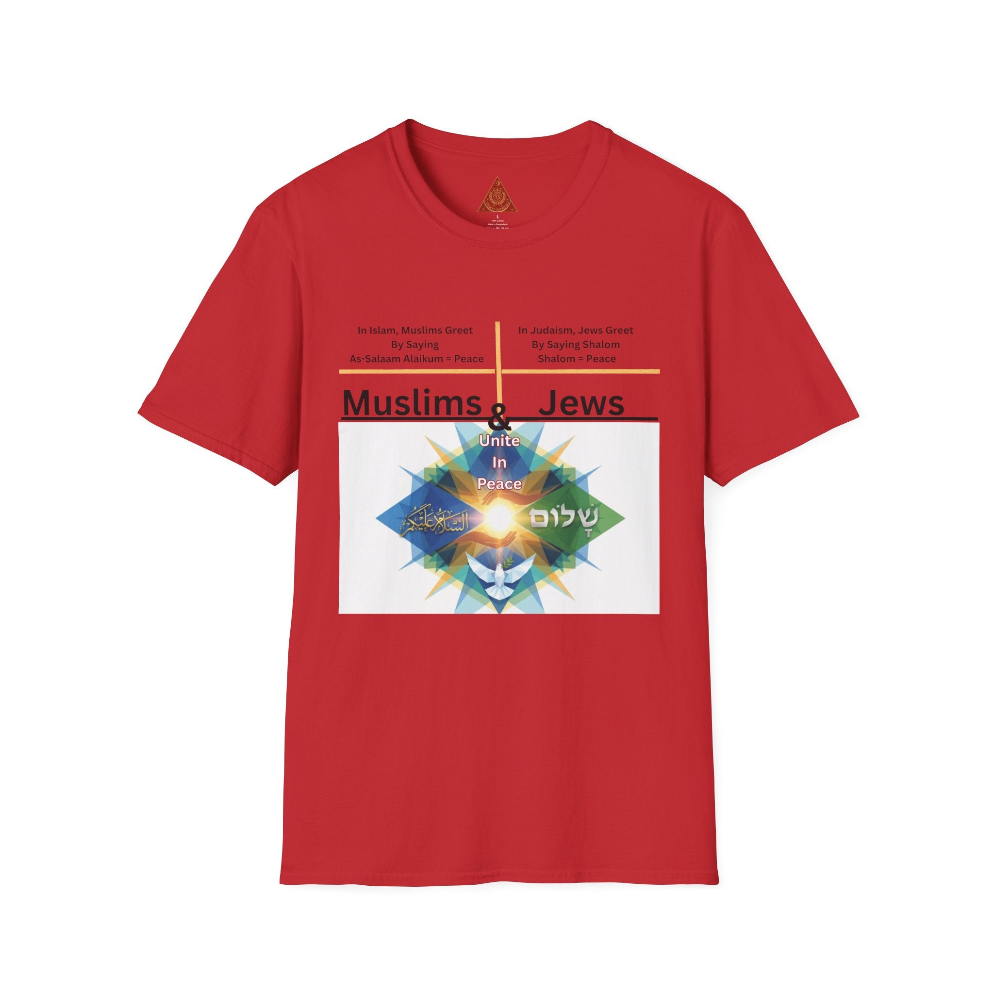 Muslims & Jews Unite Peace T-Shirt — Interfaith Harmony Graphic Tee