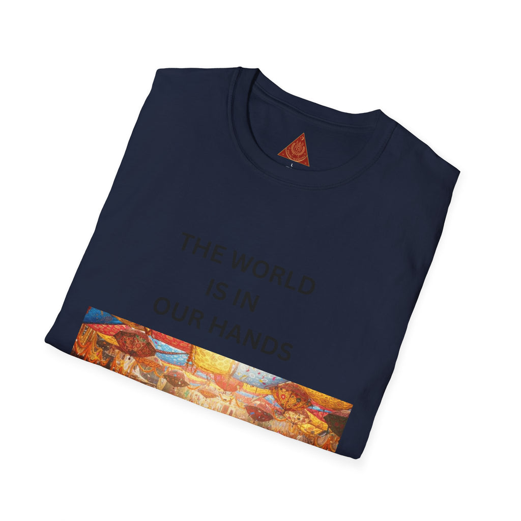 Trono Supremo | Contemporary | The World Is In Our Hands T-Shirt — Earth & Unity Graphic Tee