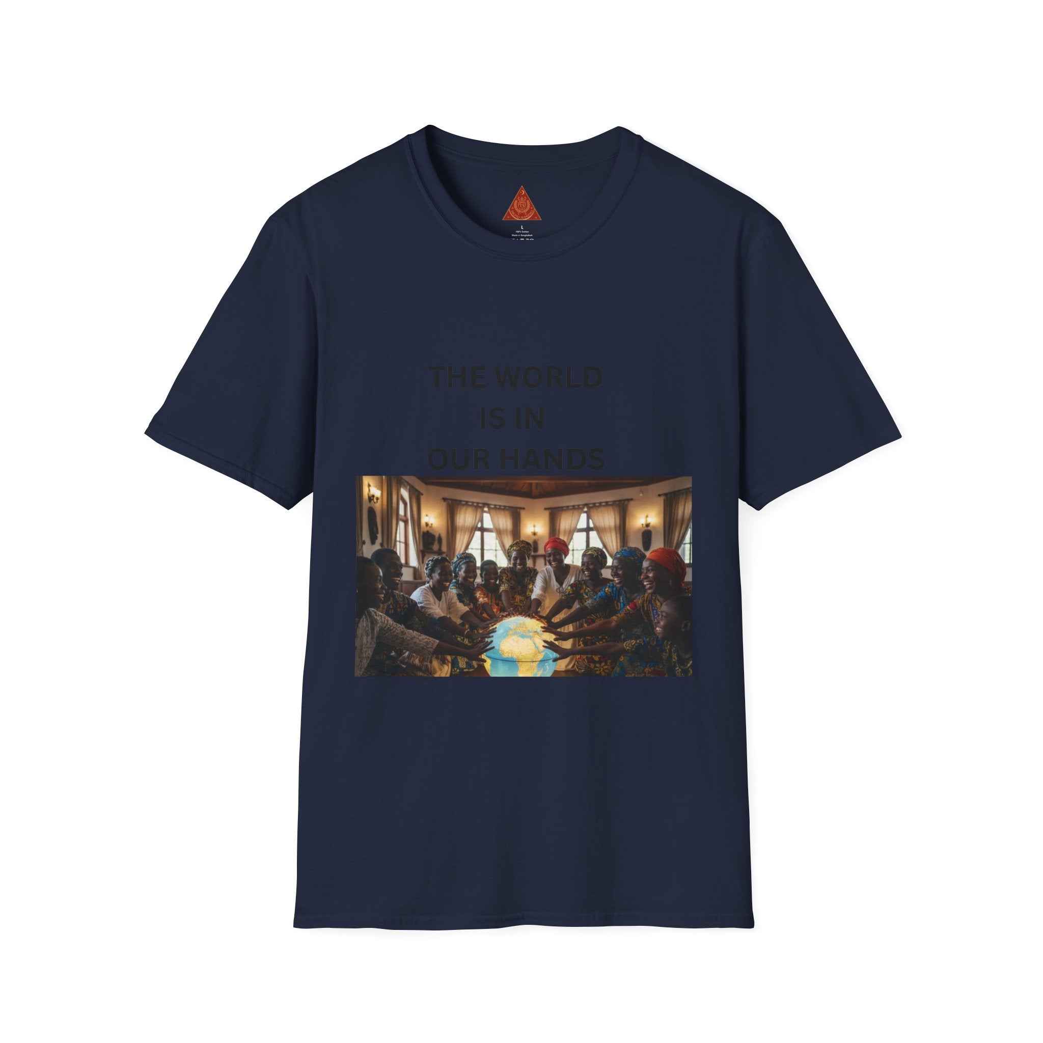 Trono Supremo { Contemporary | T-Shirt — "The World Is In Our Hands" Globe Art Tee