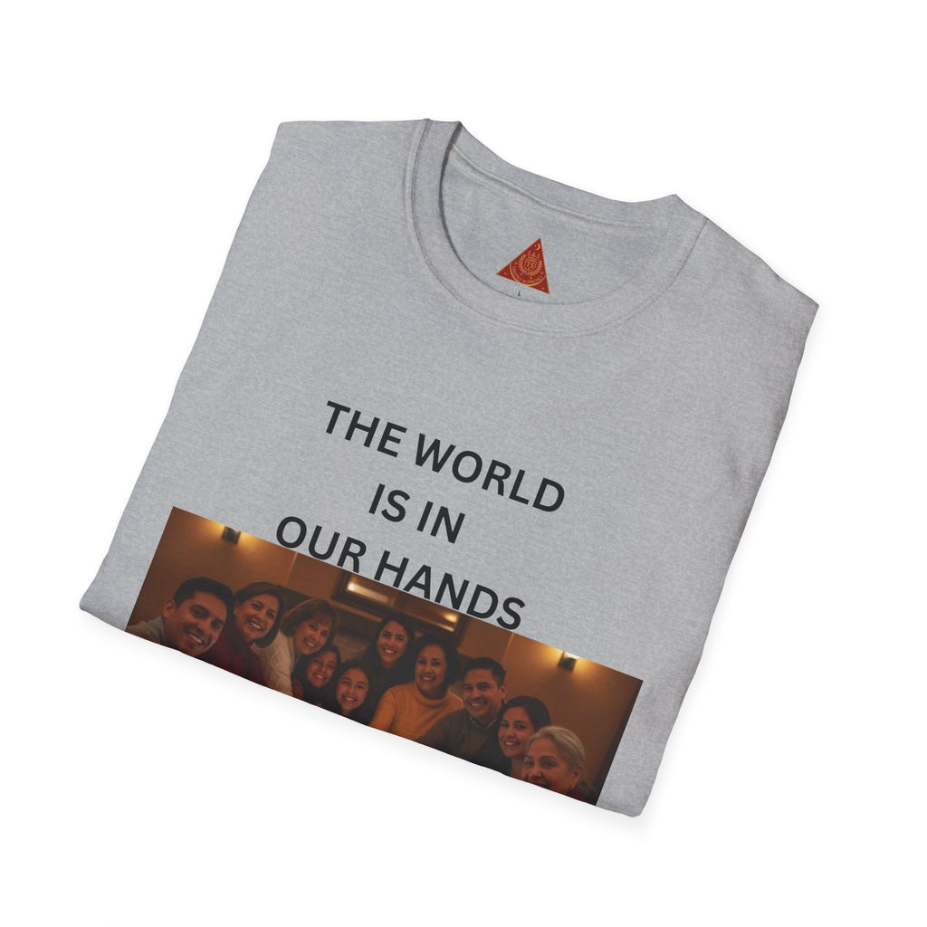 Trono Supremo { Contemporary | T-Shirt — "The World Is In Our Hands" Group Photo Global Unity Tee