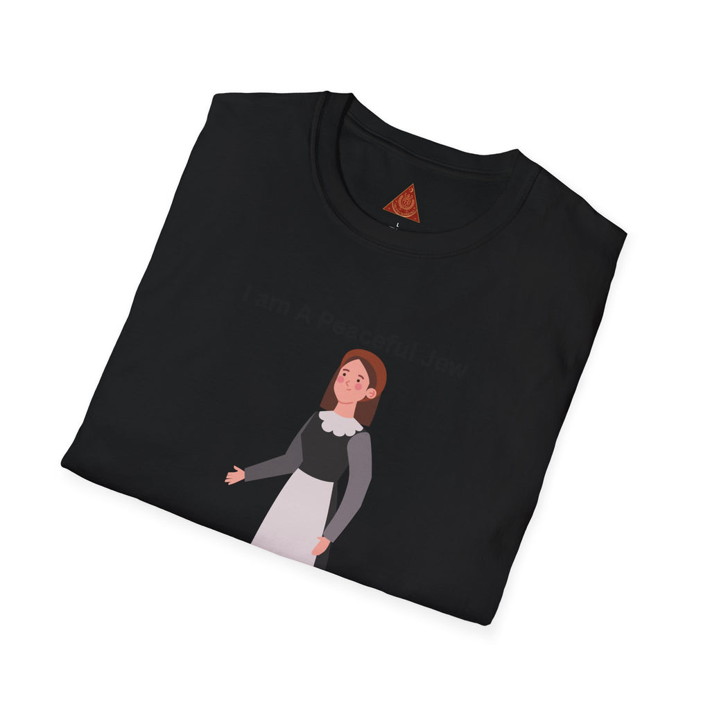Trono Supremo { Contemporary | "I Am A Peaceful Jew "T-Shirt — Minimalist Jewish Heritage Tee