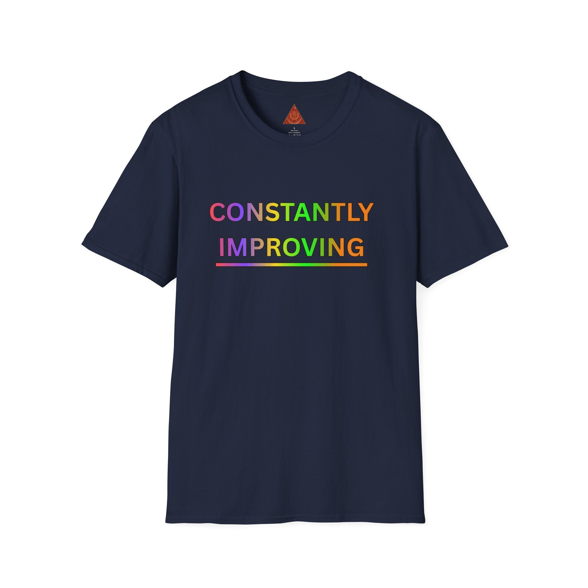 Trono Supremo |  Contemporary  |  Constantly Improving Rainbow Motivational T-Shirt