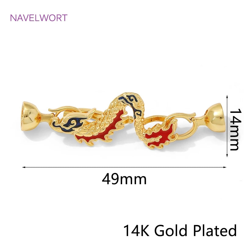 1/2Pcs 14K Gold Plated Pearl Clasps Fastener,Clasps For Bracelets,with Zircon Connector Clasps For Jewelry,DIY Jewelry Findings
