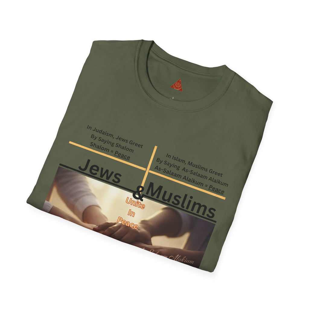 Jews & Muslims Together T-Shirt — Interfaith Unity Peace Tee