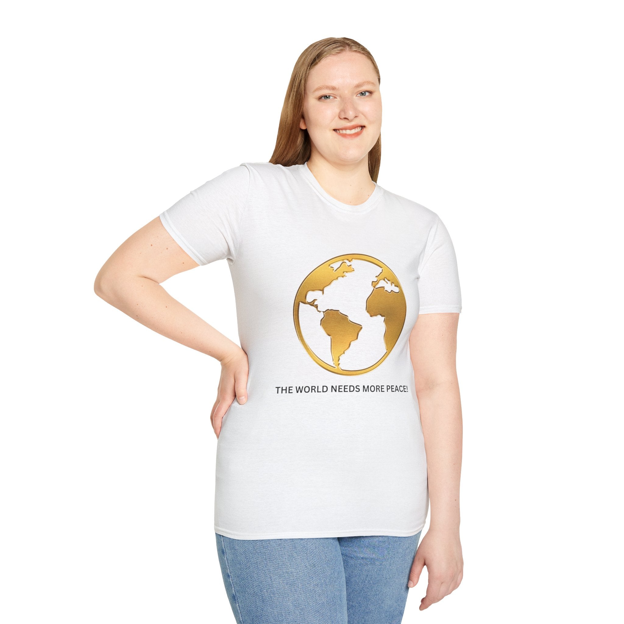 Trono Supremo | Peace Globe T-Shirt — "The World Needs More Peace" Graphic Tee