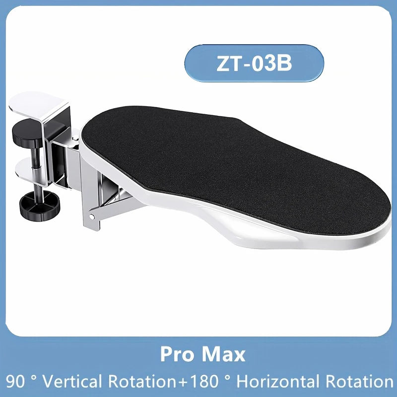 1 soporte de brazo de computadora para PC, apto para escritorio de oficina, ajustable para rotar, soporte de muñeca, bandeja de extensión para uso doméstico