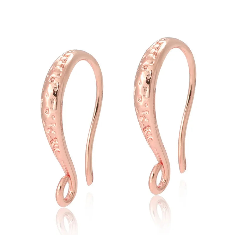 1 Pair Zircon Earrings Hook  Diy Accessories for Jewelry Making Sliver Gold Rose Gold Black Color Jewelry Findings