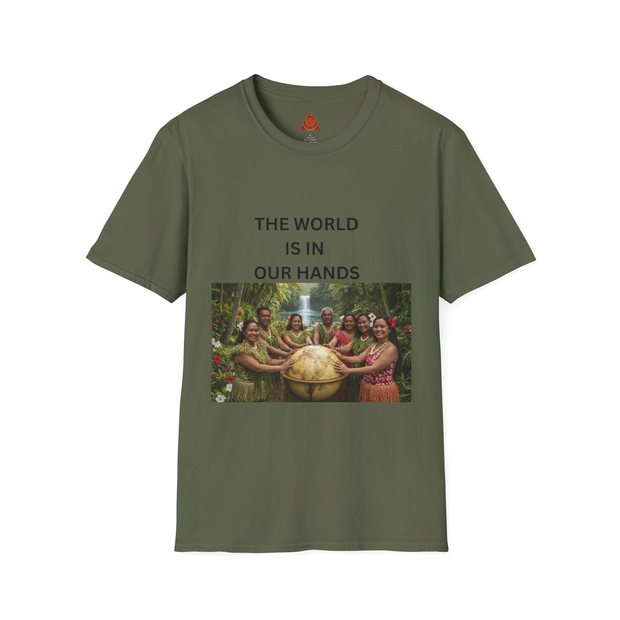 Trono Supremo { Contemporary | T-Shirt — The World Is In Our Hands Graphic Tee (Earth & Community Care)